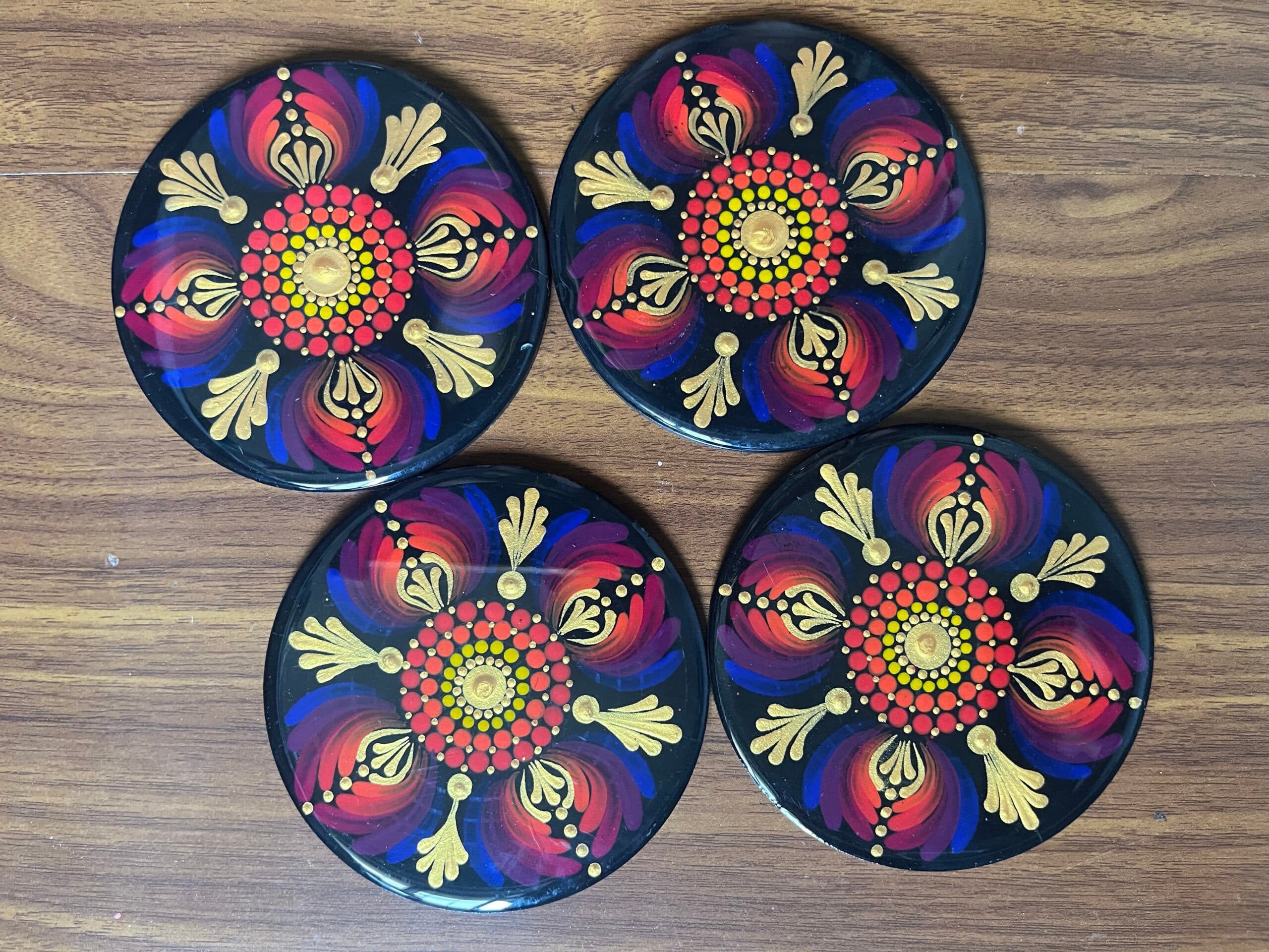 Mandala art Resin Coaster