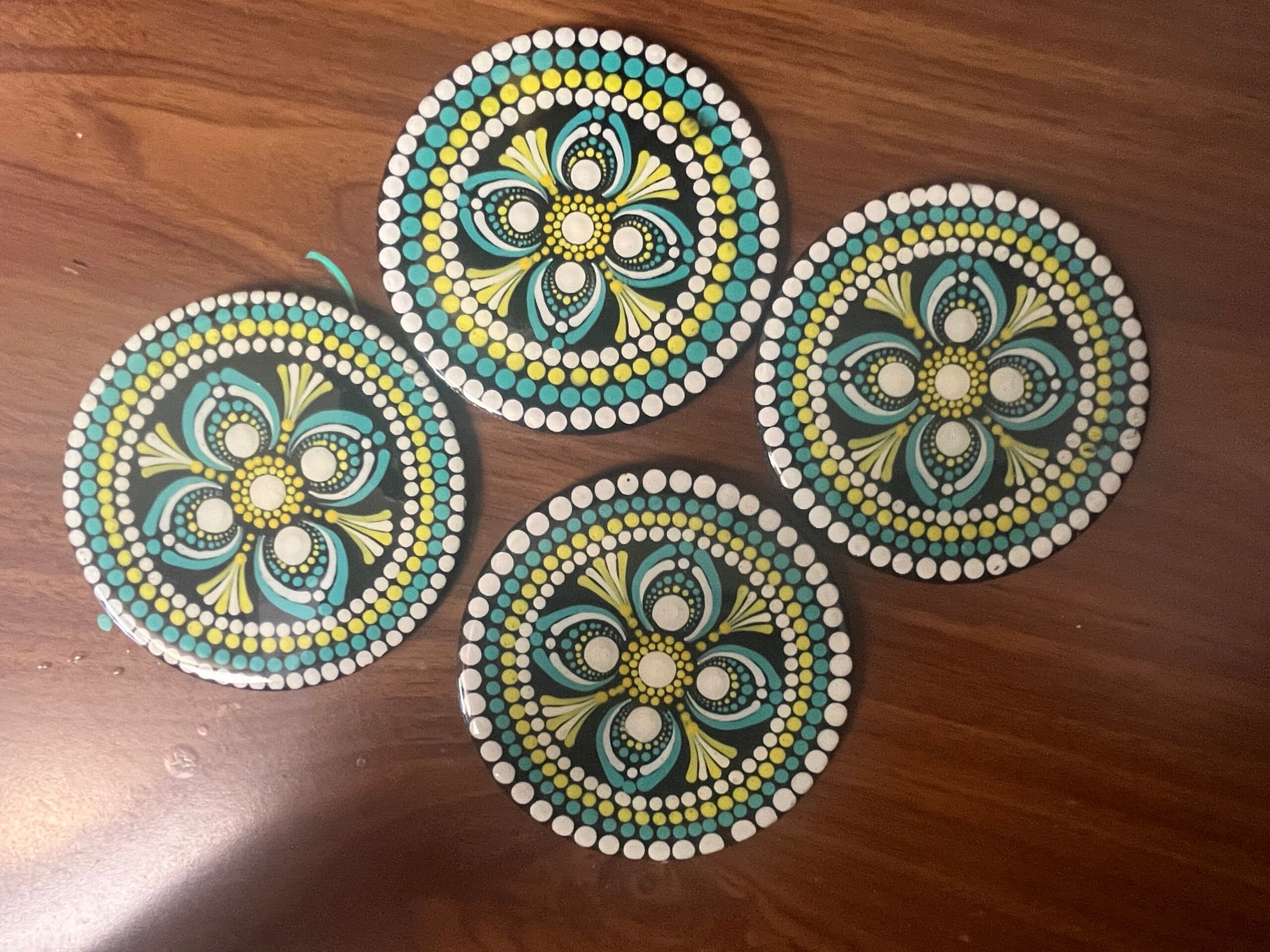 Dot art Mandala coaster