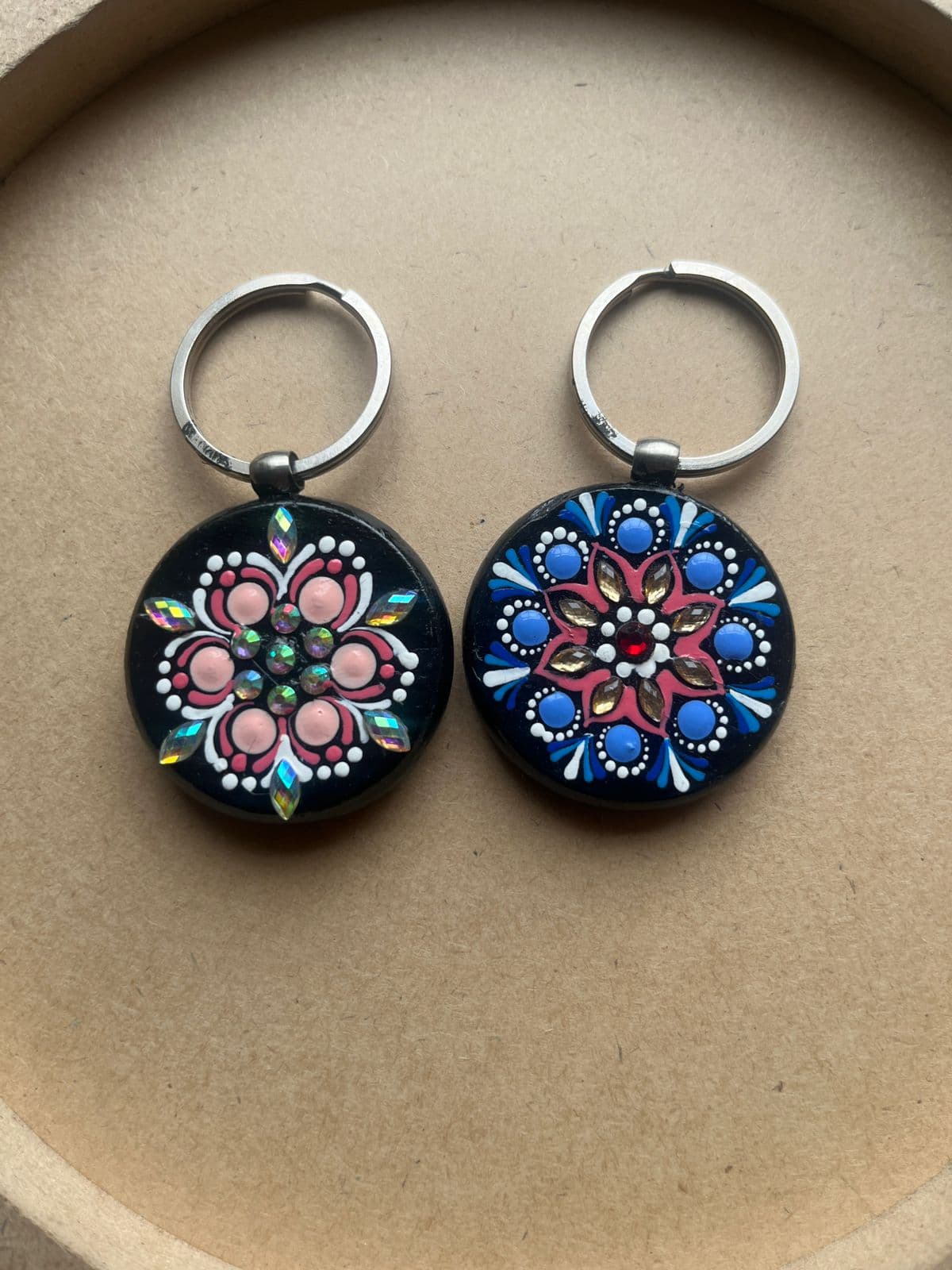 Mandala art Keychains