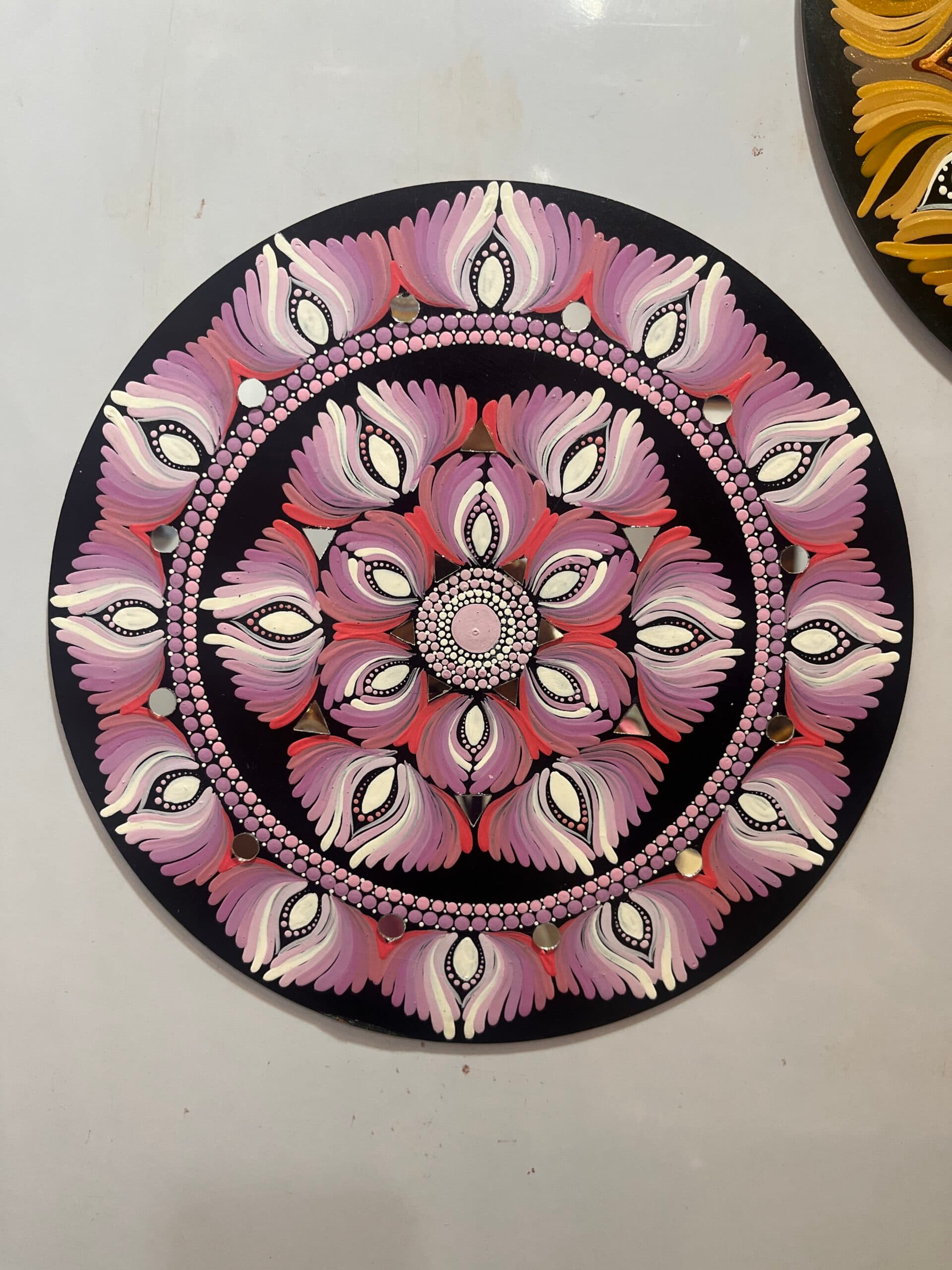 Pink theme Mandala art wall decor