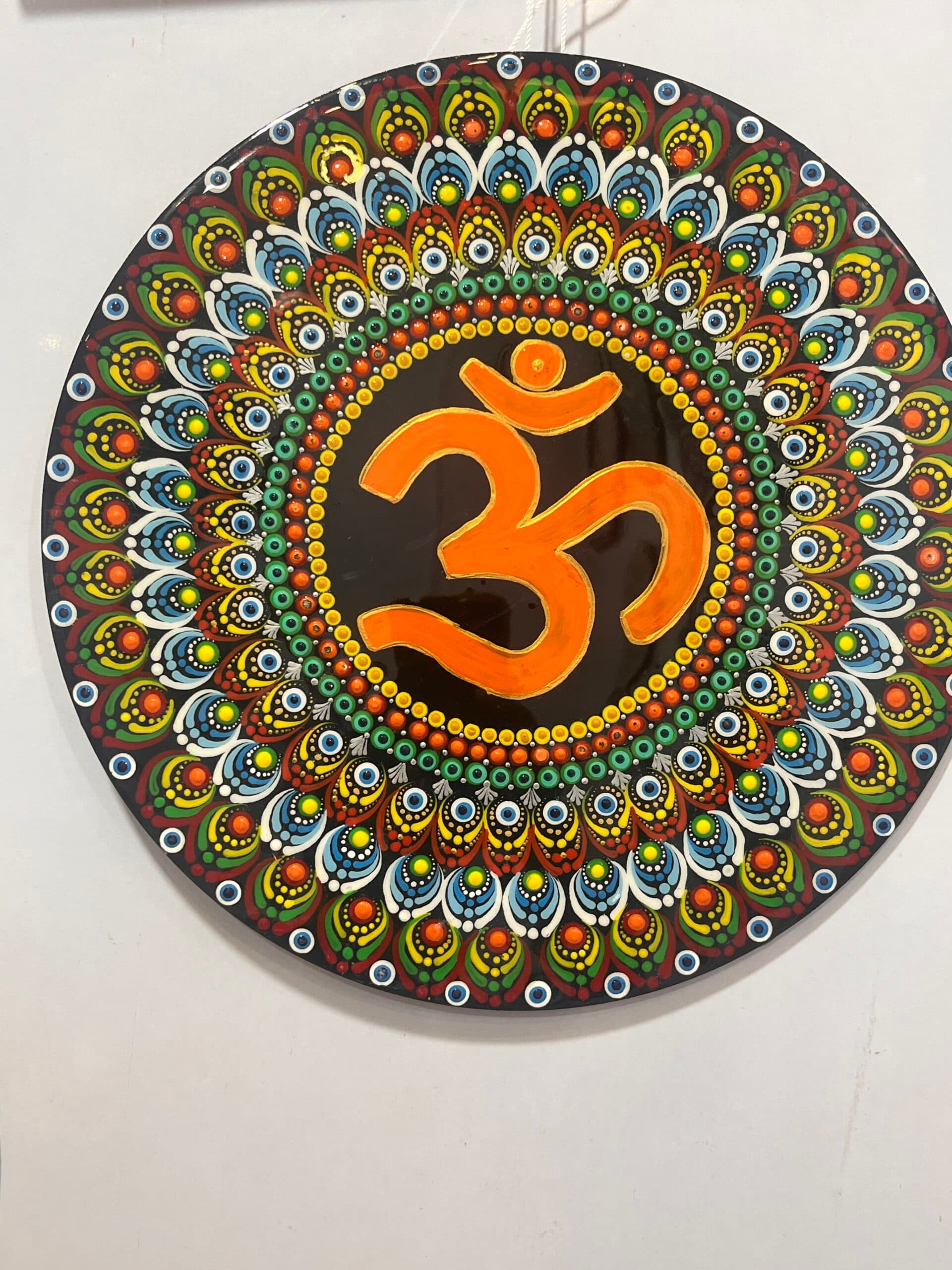 Om Mandala art wall decor for Pooja ghar